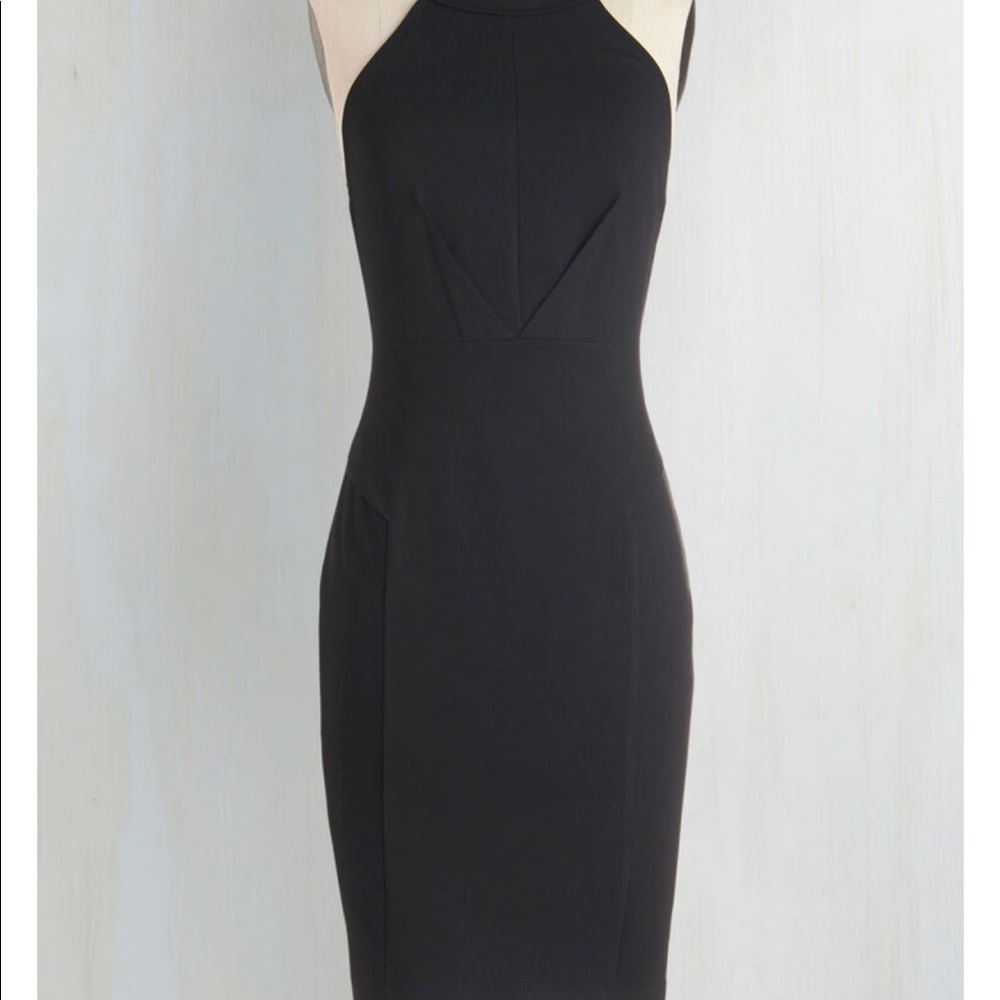 Black Backless Dress